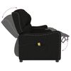 vidaXL Fauteuil de massage inclinable et porte-gobelets 4 places noir
