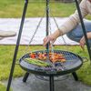 RedFire Barbecue de jardin avec tr&eacute;pied et bol &agrave; feu 50 cm Noir