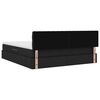 vidaXL Lit avec rangement et matelas avec matelas Noir 160 x 200 cm