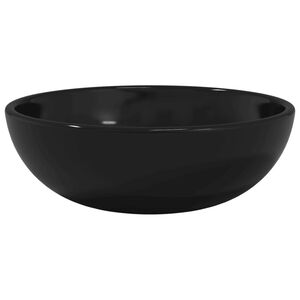 vidaXL Lavabo Verre tremp&eacute; 35x12 cm Noir