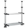 vidaXL &Eacute;tag&egrave;re de cuisine 50x25x(50-70) cm aluminium