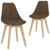 vidaXL Ensemble de salle &agrave; manger 3 pcs Marron