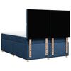 vidaXL Sommier &agrave; lattes de lit avec matelas Bleu 140x200 cm Tissu