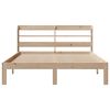 vidaXL Cadre de lit avec t&ecirc;te de lit sans matelas 150x200 cm