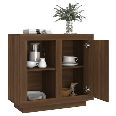 vidaXL Buffet Chêne marron 80x40x75 cm