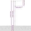 vidaXL Drapeau de la France et m&acirc;t 5,5 m Aluminium