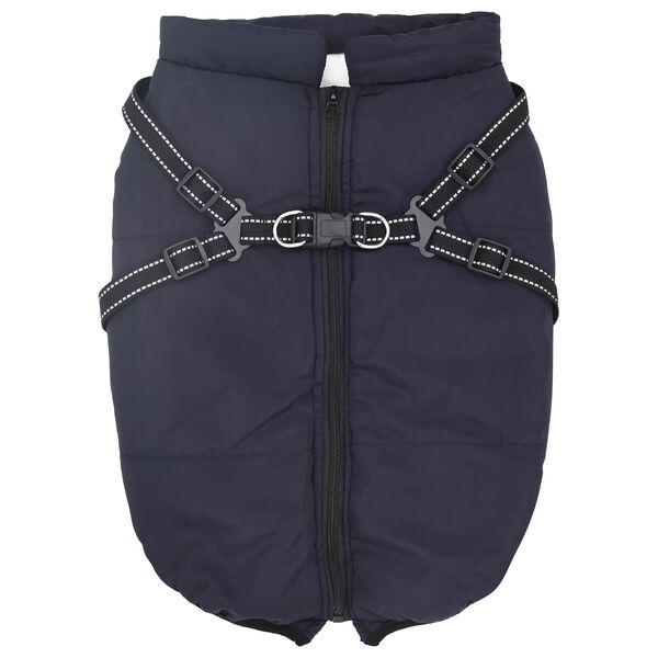 vidaXL Manteau pour chien Bleu marine L48 Fleece et Polyester