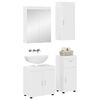vidaXL Ensemble de mobilier de salle de bain TULUM Blanc brillant