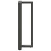 vidaXL Pieds de table de bar en forme de T, 2 pièces, anthracite, 40 x 35 x (110-111) cm, acier