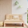 vidaXL Canap&eacute; central de jardin 120x80 cm bois de pin massif