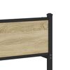vidaXL Cadre de lit en métal sans matelas chêne sonoma 90x190 cm