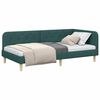 vidaXL Cadre de lit d'angle Vert foncé 90 x 190 cm tissu