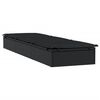 vidaXL Transats 2 pcs avec table noir r&eacute;sine tress&eacute;e