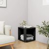 vidaXL Table d'appoint Noir 33x33x34,5 cm Agglom&eacute;r&eacute;