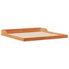 vidaXL Cadre de lit Brun cire 180 x 200 cm Pin massif