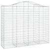 vidaXL Paniers &agrave; gabions arqu&eacute;s 6 pcs 200x50x160/180 cm Fer galvanis&eacute;