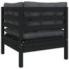 vidaXL Salon de jardin 8 pcs avec coussins bois de pin massif