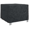 vidaXL Housse pour meubles Noir 125 x 125 x 74 cm tissu Oxford 420D