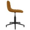 vidaXL Chaises pivotantes &agrave; manger lot de 2 Marron Velours