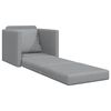 vidaXL Canap&eacute;-Lit 60cm Gris clair tissu