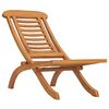 vidaXL Chaise pliable de jardin Bois de teck solide