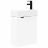 vidaXL Meuble de salle de bain avec robinet Blanc 45,5 x 22,5 x 84 cm