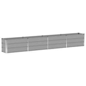 vidaXL Jardini&egrave;re Gris clair 320 x 40 x 45 cm Acier