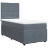 vidaXL Sommier &agrave; lattes de lit avec matelas Gris fonc&eacute; 100x200 cm