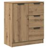 vidaXL Buffet ch&ecirc;ne artisanal 60x30x70 cm bois d'ing&eacute;nierie