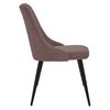 vidaXL Chaises &agrave; manger lot de 6 marron tissu