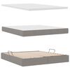 vidaXL Lit avec rangement et matelas avec matelas Taupe 180 x 200 cm