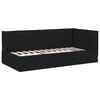 vidaXL Cadre de lit d'angle avec matelas 2 pcs Vert Velours