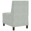 vidaXL Canap&eacute; modulaire sans accoudoirs Gris clair 55 cm Velours