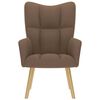 vidaXL Chaise de relaxation Marron Tissu