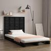 vidaXL T&ecirc;te de lit murale Noir 96x3x91,5 cm Bois massif de pin