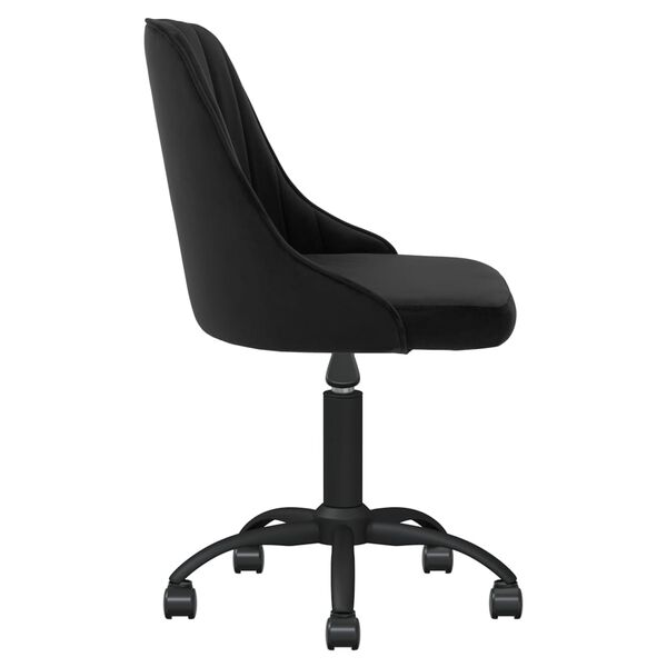 vidaXL Chaises pivotantes &agrave; manger lot de 2 noir velours