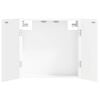 vidaXL Cabinet pour cible ALKMAAR Blanc 52,5 x 10,5 x 53,5 cm