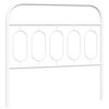 vidaXL T&ecirc;te de lit m&eacute;tal blanc 100 cm