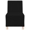 vidaXL Unité de Sofa Modulaire Sans Accoudoirs 2 pcs Noir