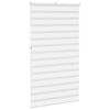 vidaXL Store z&egrave;bre blanc 125x230 cm largeur du tissu 120,9cm polyester