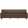 vidaXL Canap&eacute; &agrave; 3 places Marron 180 cm Similicuir