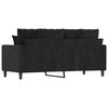 vidaXL Canap&eacute; &agrave; 2 places Noir 140 cm Velours