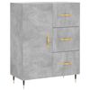 vidaXL Buffet haut Gris b&eacute;ton 69,5x34x180 cm Bois d'ing&eacute;nierie