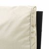vidaXL Salon de jardin 9 pcs avec coussins sable acier