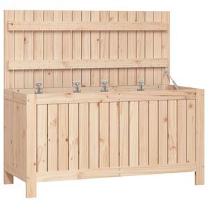 vidaXL Bo&icirc;te de rangement de jardin 115x49x60 cm Bois massif de pin