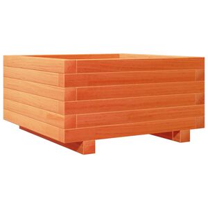 vidaXL Jardini&egrave;re cire marron 50x50x26,5 cm bois de pin massif