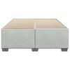 vidaXL Cadre de lit sans matelas gris clair 140x190 cm velours