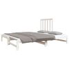 vidaXL Lit coulissant sans matelas blanc 2x(90x190) cm