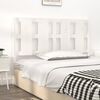 vidaXL T&ecirc;te de lit blanc 145,5x4x100 cm bois massif de pin