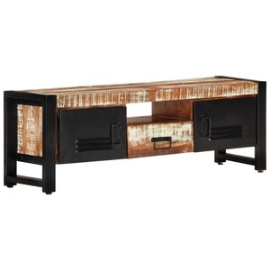 vidaXL Meuble TV 120x30x40 cm Bois massif de r&eacute;cup&eacute;ration